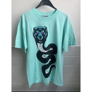 Mishka Snake Medusa tee Death Adder tee Streetwear Teal Seafoam Green